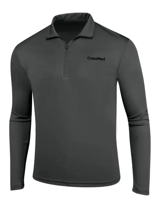 Dark Grey PosiCharge Competitor 1/4 Zip Pullover w/CrossMed Logo
