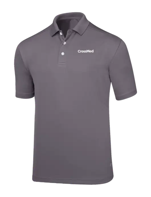 Callaway Core Medium Grey Performance Polo w/CrossMed Logo