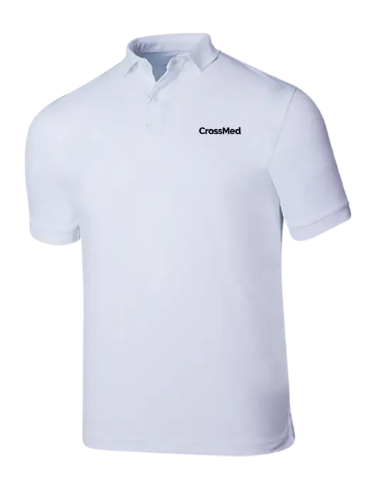 Callaway Ottoman Bright White Polo w/CrossMed Logo