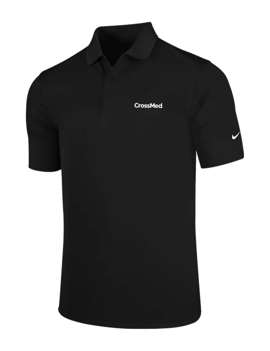 NIKE Black Dri-Fit Players Victory Polo w/CrossMed Logo