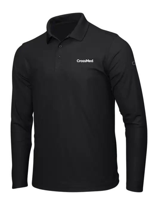 OGIO Blacktop Caliber 2.0 Long Sleeve Polo w/CrossMed Logo
