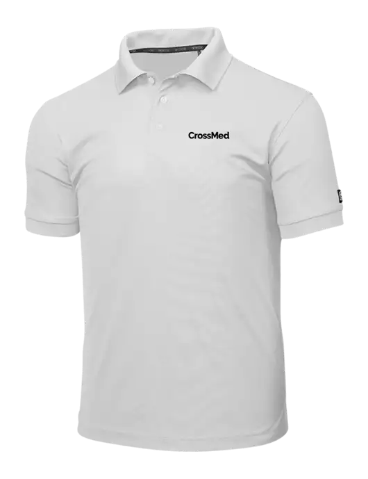 OGIO Bright White Caliber 2.0 Polo w/CrossMed Logo