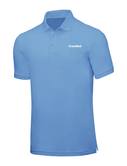 Carolina Blue Core Classic Pique w/CrossMed Logo