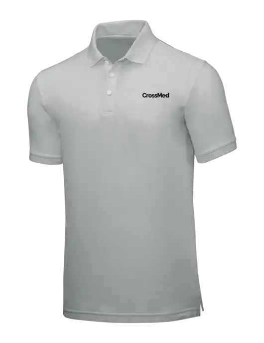 Light Grey Core Classic Pique w/CrossMed Logo