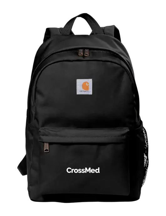 Carhartt Black Canvas Backpack w/CrossMed Logo