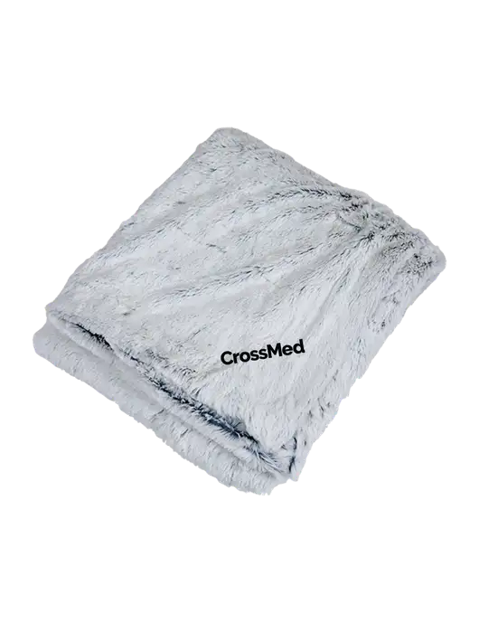 Faux Fur Marshmallow Blanket w/CrossMed Logo