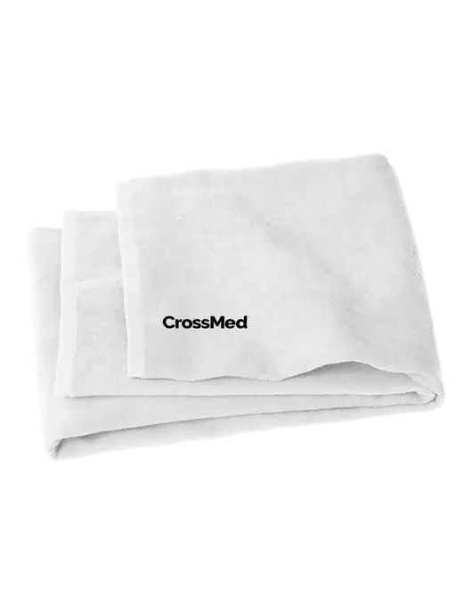 White Beach Towel w/CrossMed Logo